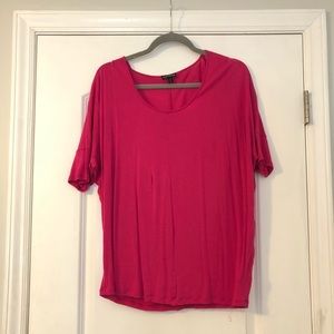 Express Magenta short sleeve top